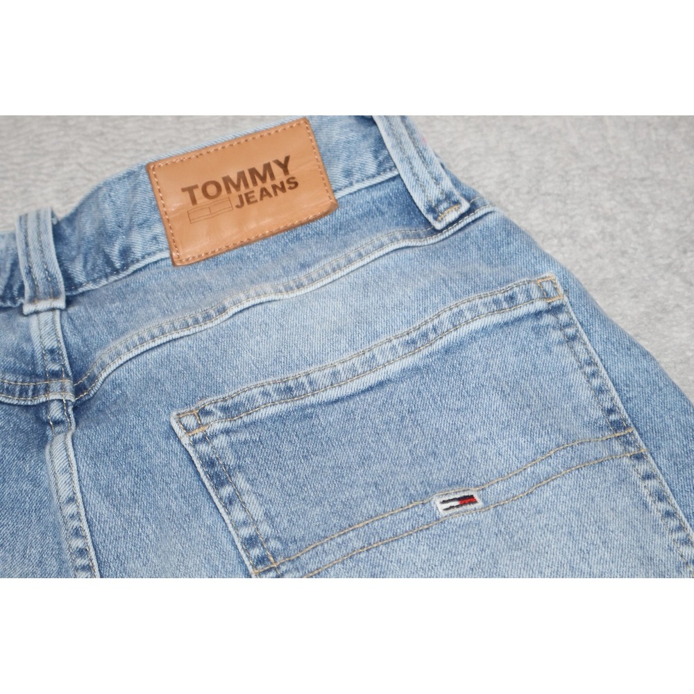 Tommy Hilfiger Slim Denim Jean Short Mens 31 Blue Distressed Stretch